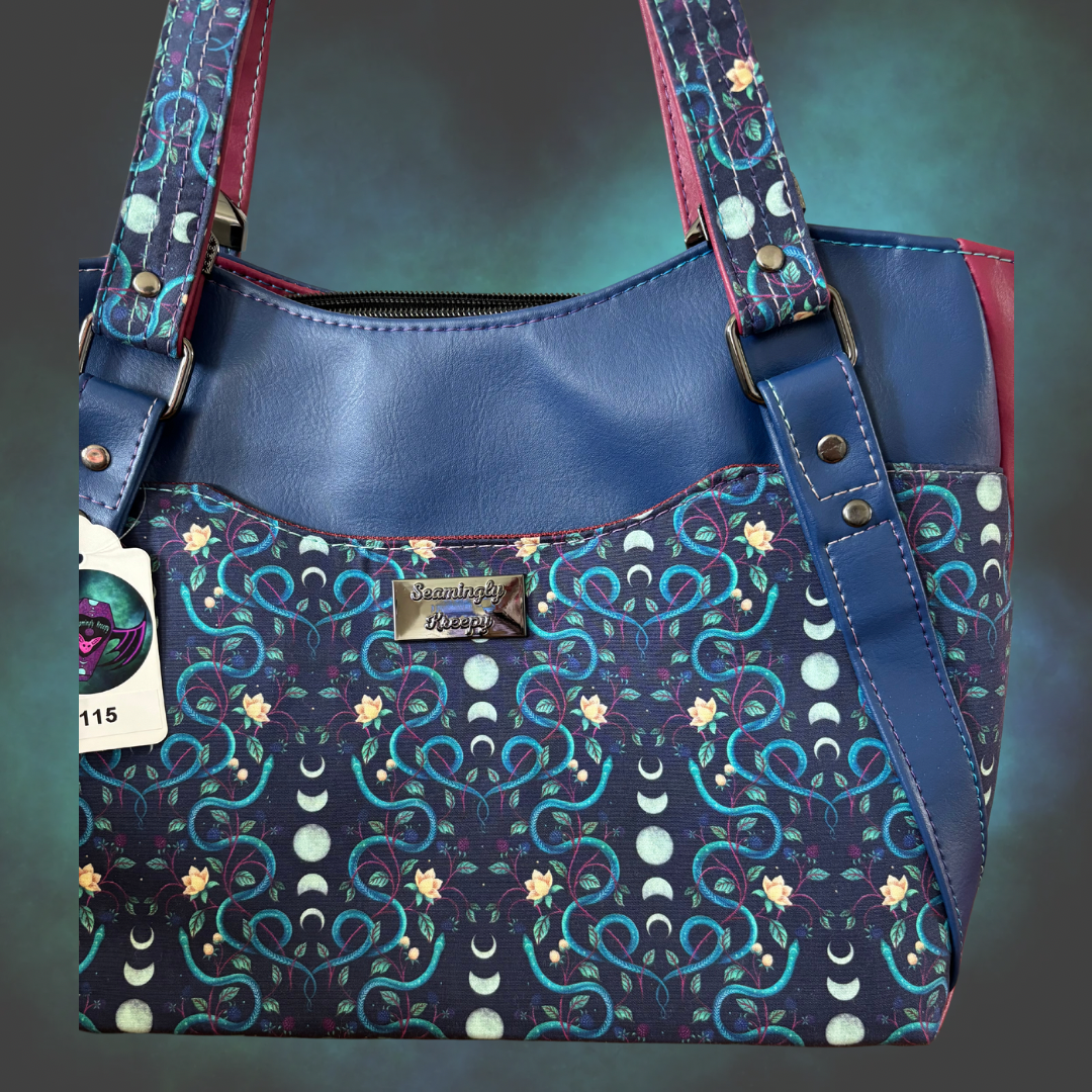 Floral Celestial snake Hiraeth handbag